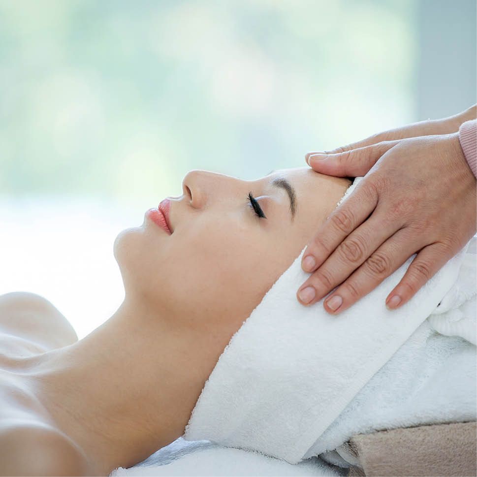 Woman receiving massage